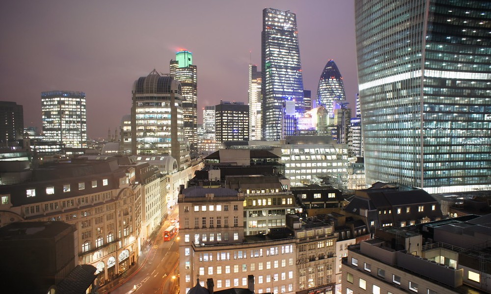 London night sky